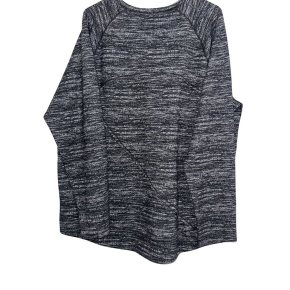 Kirkland Signature XXL Heathered Black/Gray Long Sleeve Crewneck Shirt - Picture 5 of 7